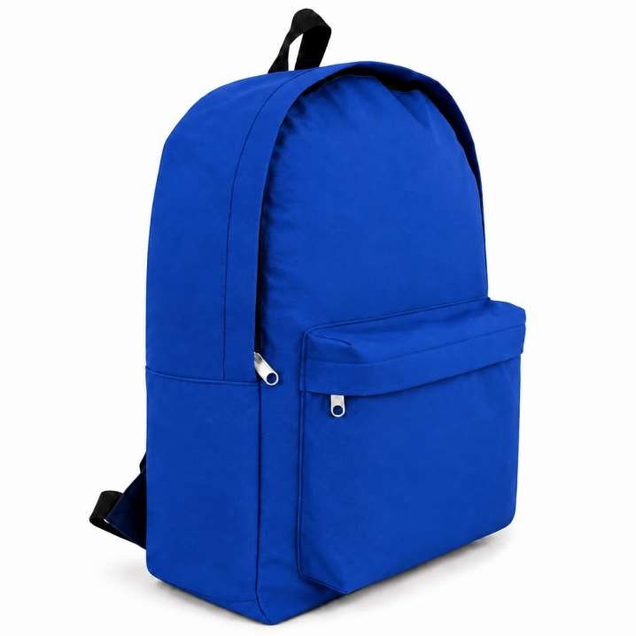 Mochila Eco color azul francia – MOCHIPLUS, personalizable con logo