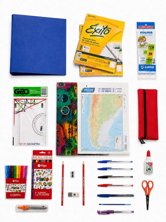 Kit Plus – 4.º a 6.º grado: contenido real del kit escolar MOCHIPLUS