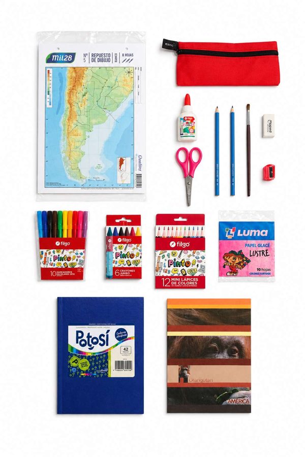 Kit Básico – Preescolar: contenido real del kit escolar MOCHIPLUS