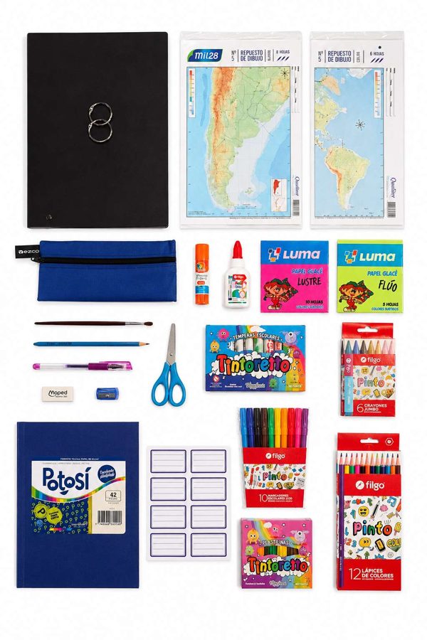 Kit Intermedio – Preescolar: contenido real del kit escolar MOCHIPLUS