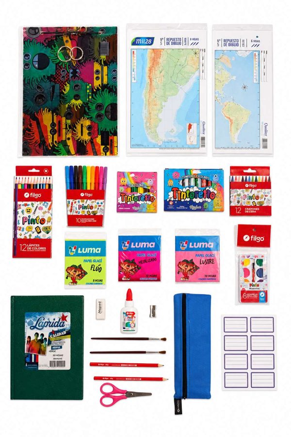Kit Plus – Preescolar: contenido real del kit escolar MOCHIPLUS